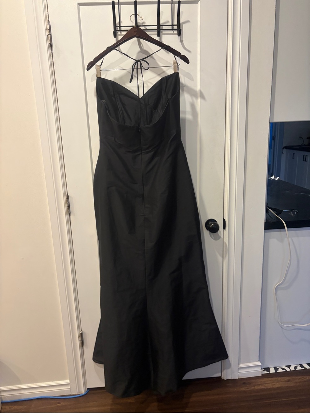 Women’s formal black floor length halter gown dress - Picture 7 of 16